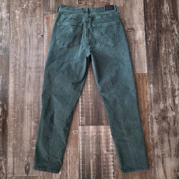 American Eagle Green Corduroy Stretch Mom Jeans size 2 Regular - Picture 2 of 9